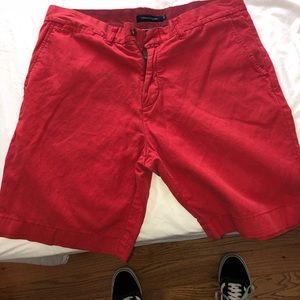 Red Tommy Shorts
